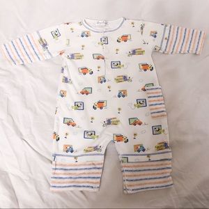 Kissy Kissy Playsuit Puppy Plane Truck Contrast